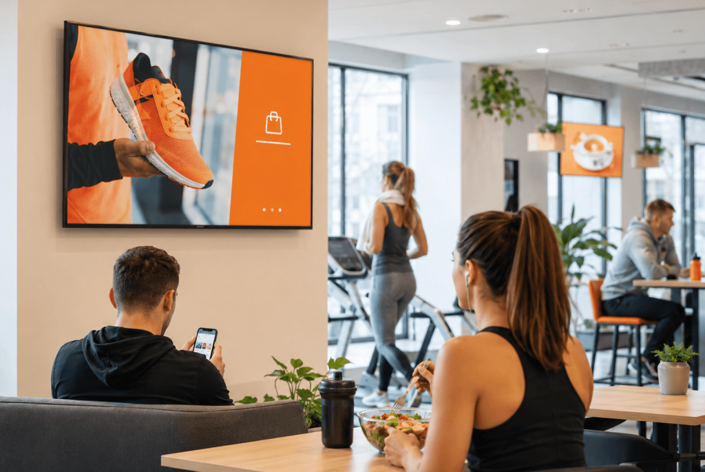 A helyi reklámban a konkrétum mindig erősebb, mint az általános ígéret - Digitális reklám Székesfehérváron 1. rész 2 Sportcipő tv-s videóhirdetés egy edzőteremben.